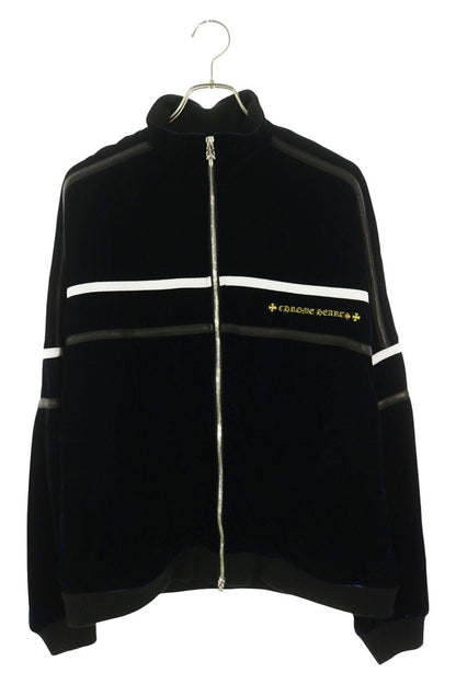 Chrome Hearts Velvet Logo Embroidered Track Jacket Size L