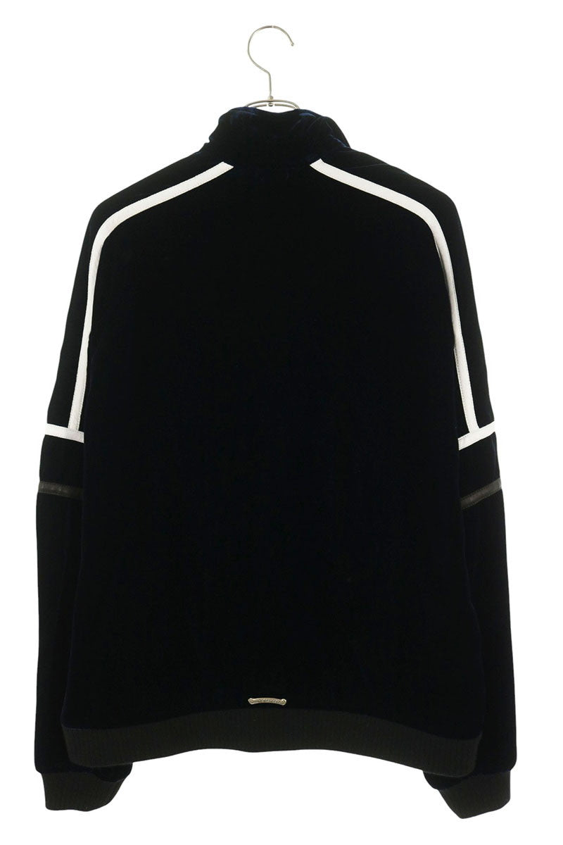 Chrome Hearts Velvet Logo Embroidered Track Jacket Size L