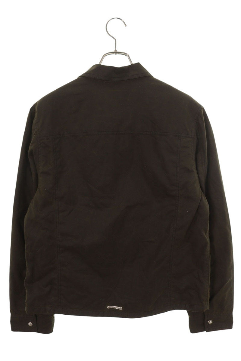 Chrome Hearts Cross Ball Button Jacket Khaki/Silver Size M