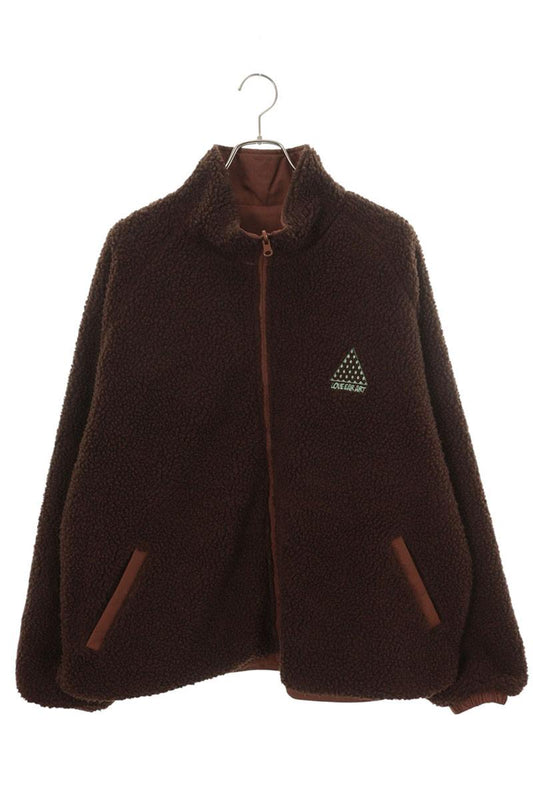 love ear art Logo Embroidered Reversible Jacket Brown Size L