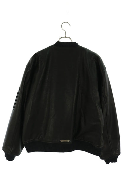 Chrome Hearts ON TARGET CH Leather Bomber Jacket Size M