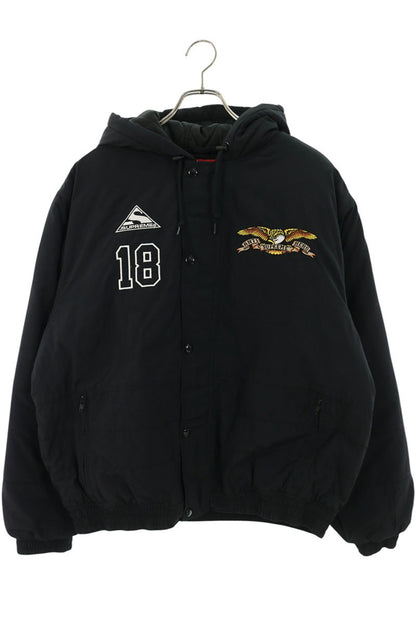 SUPREME 25AW x ANTIHERO Hooded Stadium Jacket Black Size M