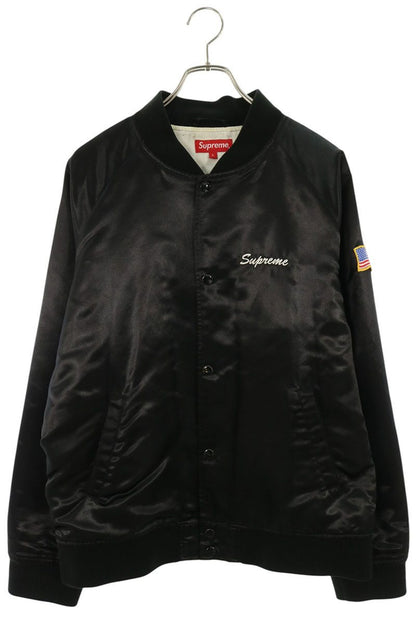 SUPREME Betty Boop Satin Club Jacket Black Size L