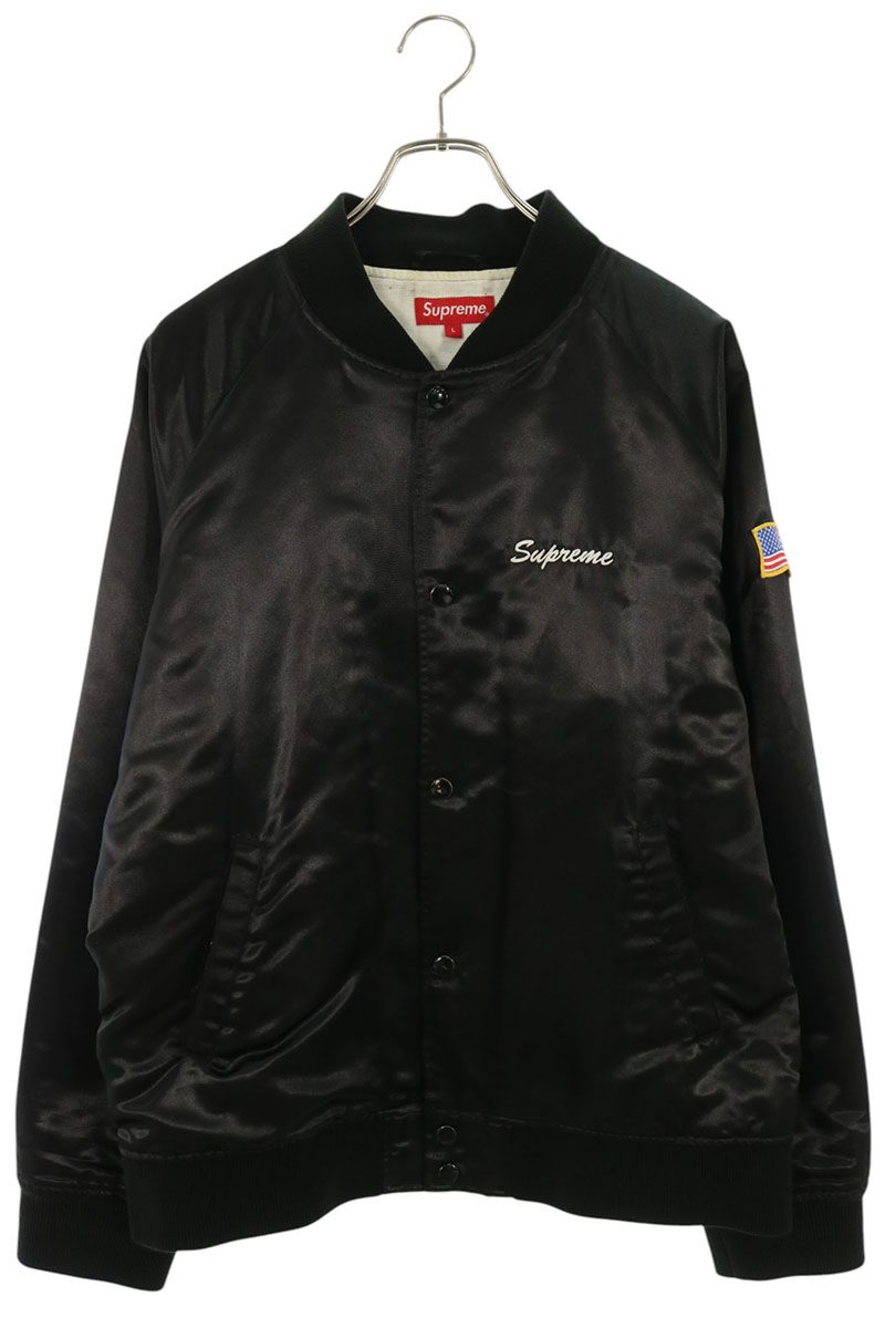 SUPREME Betty Boop Satin Club Jacket Black Size L