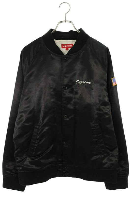 SUPREME Betty Boop Satin Club Jacket Black Size L