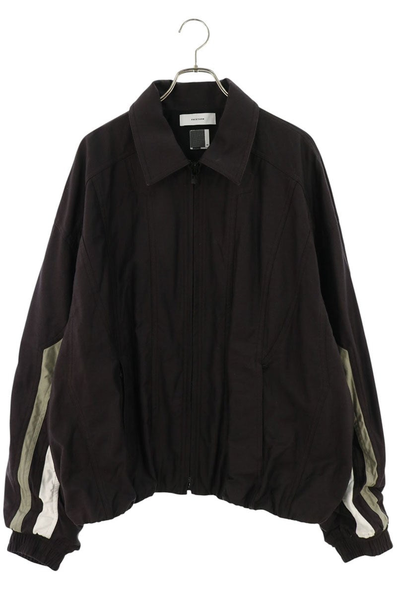 FACETASM MYK-JK-02 Cotton Patchwork Blouson Brown Size ONE