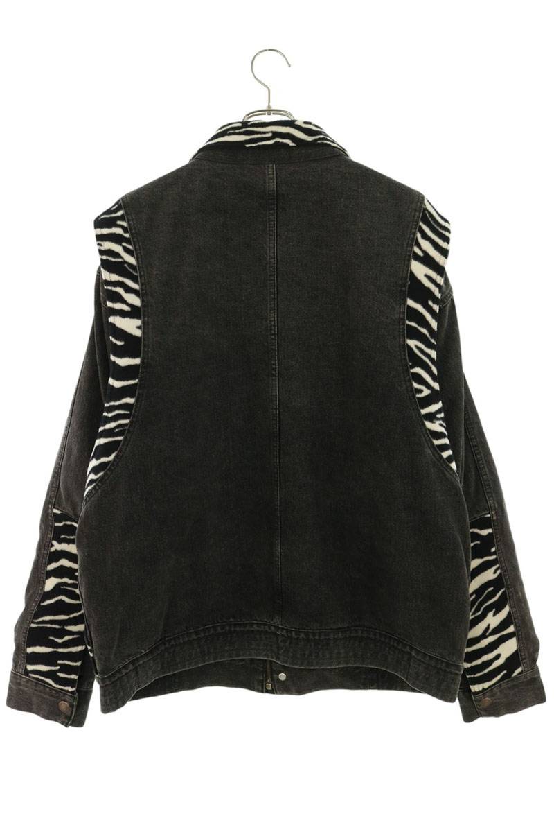 CELINE 2Q294947F Paneled Blouson Black Size XL