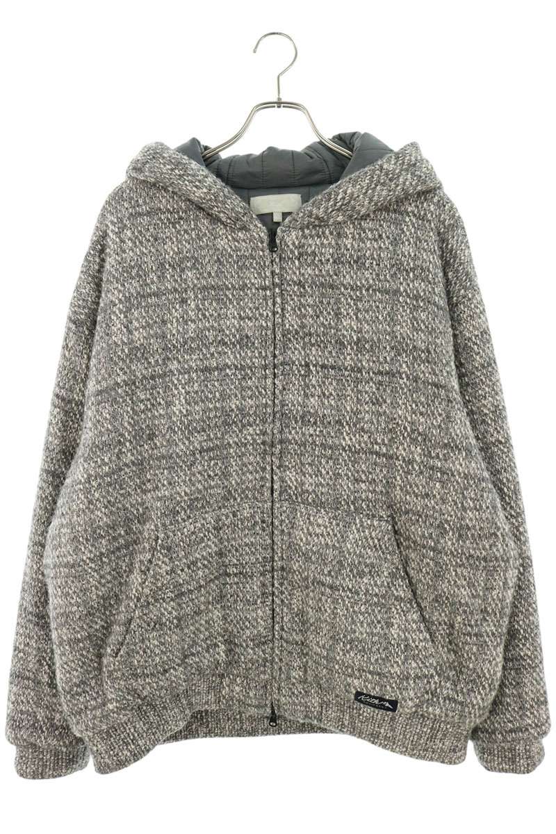KITH Tweed Zip-Up Blouson Gray Size XXL