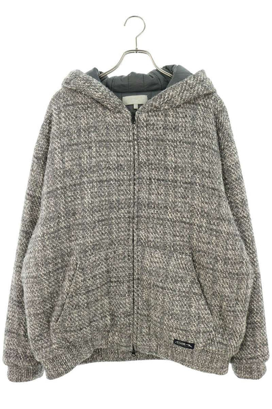 KITH Tweed Zip-Up Blouson Gray Size XXL