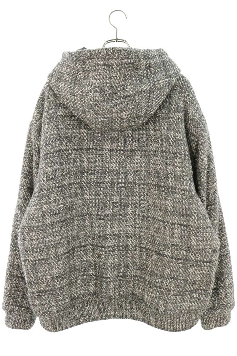 KITH Tweed Zip-Up Blouson Gray Size XXL