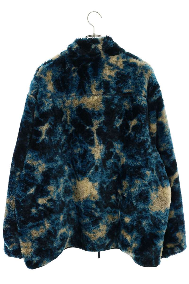 KITH Ice Dye Harper Vintage Sherpa Jacket Blue Size XXL