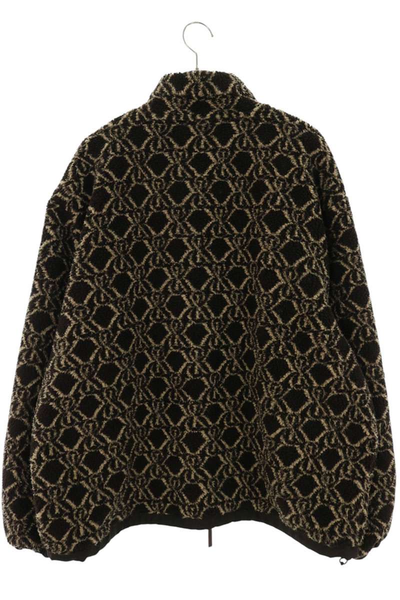 KITH Pinehurst Sherpa Full Zip Jacket Brown Size XXL