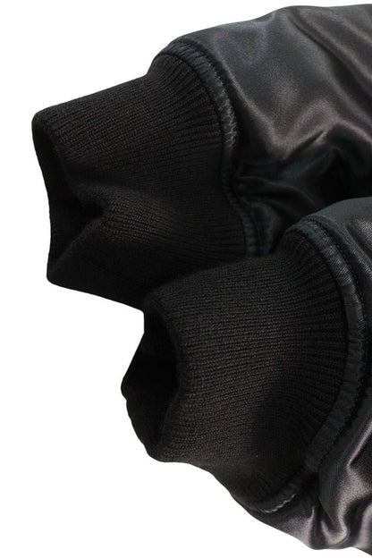 CELINE Back Logo Print Nylon Hooded Jacket Black Size 48