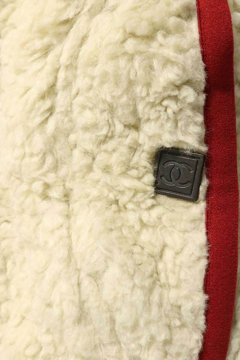 CHANEL Boa Fleece Jacket Multi Size 40