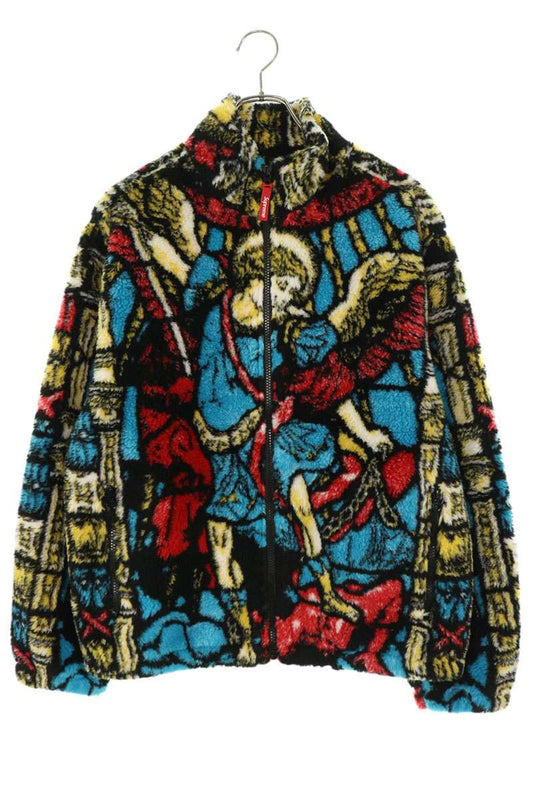 SUPREME Saint Michael Zip-Up Fleece Jacket Multi Size M