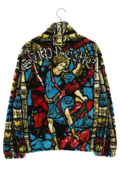 SUPREME Saint Michael Zip-Up Fleece Jacket Multi Size M