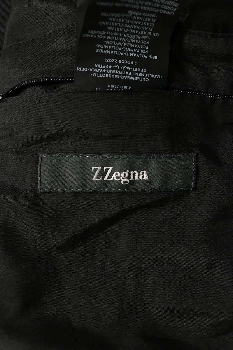 Z ZEGNA Padded Layered Jacket Navy Size M