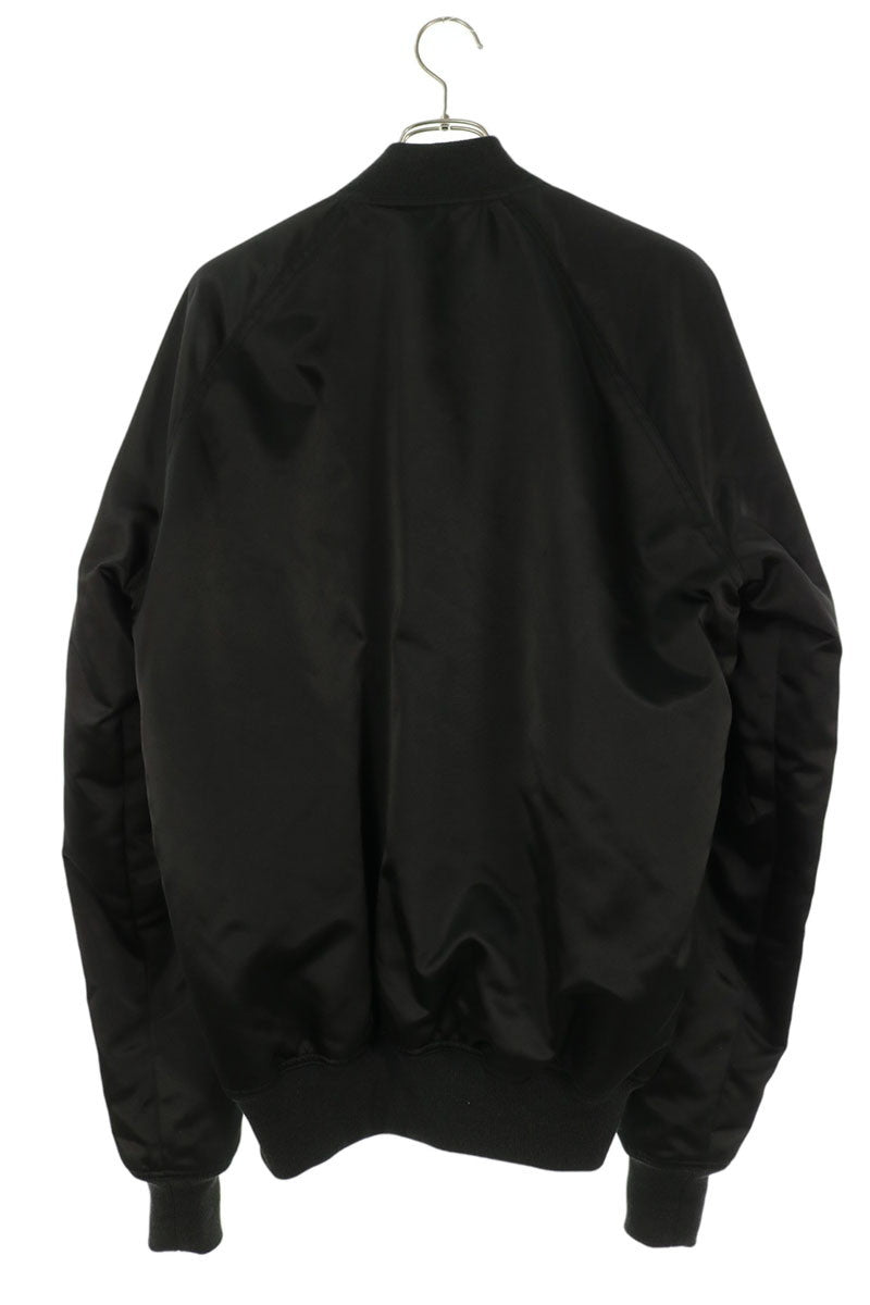 Rick Owens Nylon Zip Flight Jacket Black Size 50
