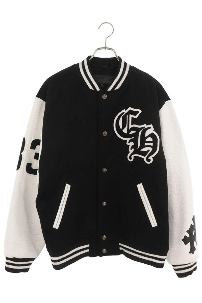 Chrome Hearts Cross Patch Leather Jacket Black Size L