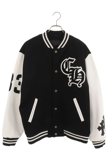 Chrome Hearts Cross Patch Leather Jacket Black Size L