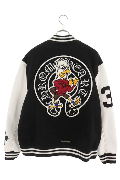 Chrome Hearts Cross Patch Leather Jacket Black Size L