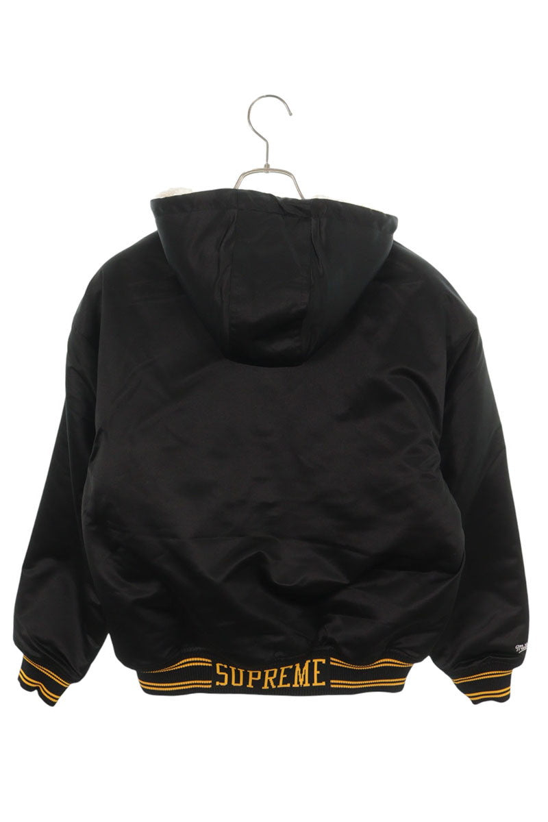 SUPREME 25AW Mitchell & Ness Hooded Varsity Jacket Size S