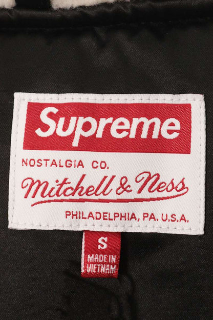SUPREME 25AW Mitchell & Ness Hooded Varsity Jacket Size S