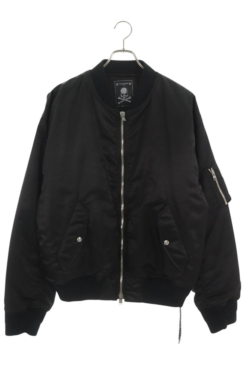 mastermind Back Skull MA-1 Bomber Jacket Black Size XL