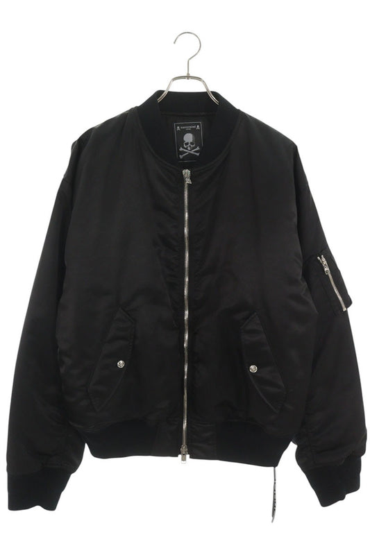 mastermind Back Skull MA-1 Bomber Jacket Black Size XL