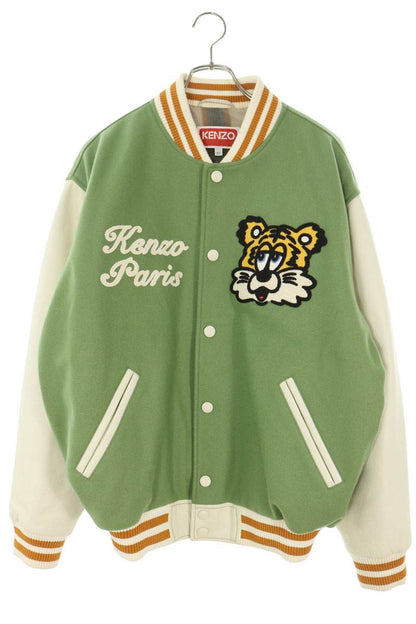 KENZO Tiger Patch Wool Varsity Jacket Multi Size XS