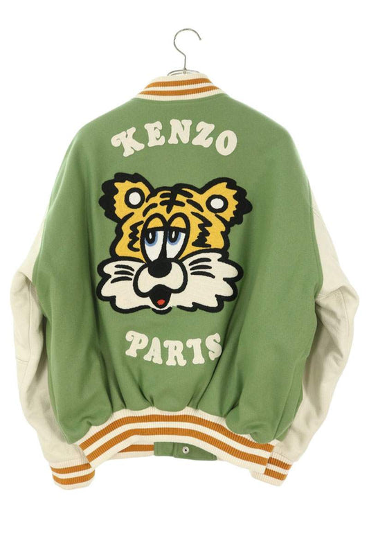 KENZO Tiger Patch Wool Varsity Jacket Multi Size XS