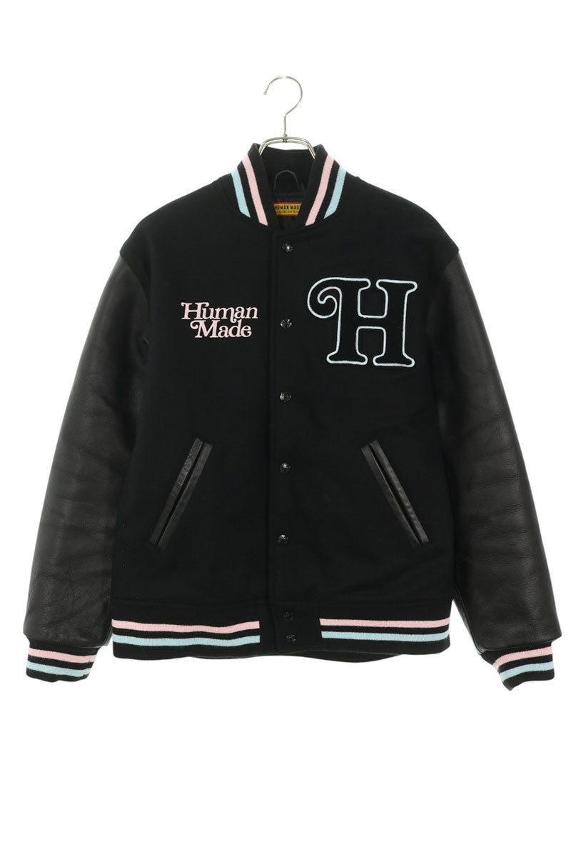 VERDY 25SS x HUMAN MADE Wool Leather Varsity Jacket Size M