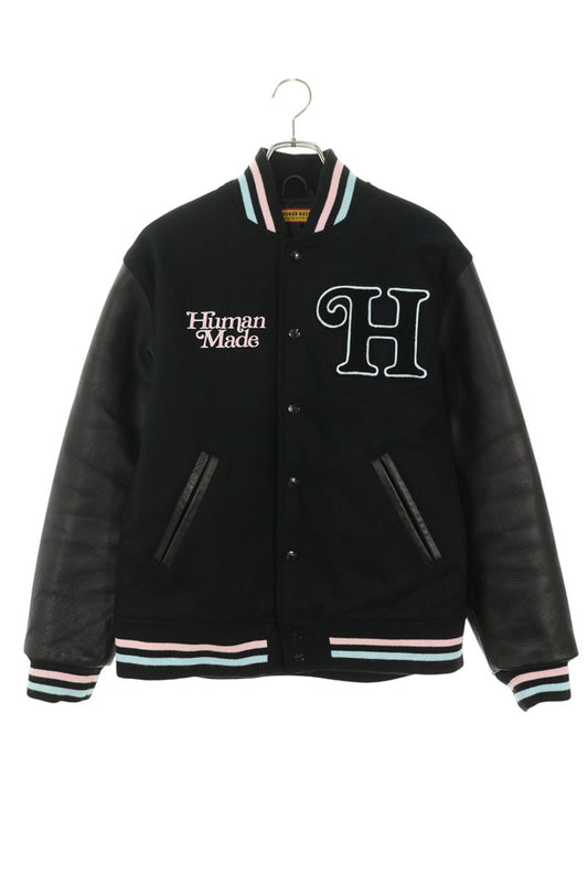 VERDY 25SS x HUMAN MADE Wool Leather Varsity Jacket Size M