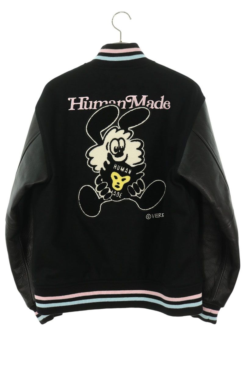 VERDY 25SS x HUMAN MADE Wool Leather Varsity Jacket Size M