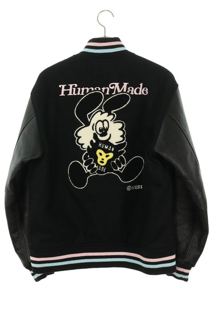 VERDY 25SS x HUMAN MADE Wool Leather Varsity Jacket Size M