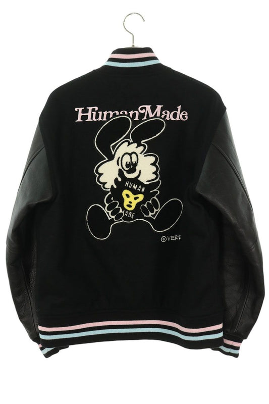 VERDY 25SS x HUMAN MADE Wool Leather Varsity Jacket Size M