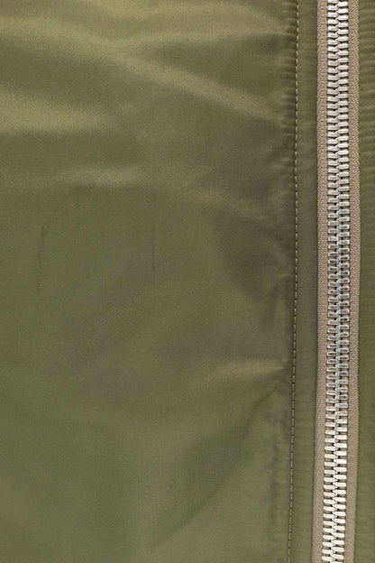 BOTTEGA VENETA Padded Nylon Bomber Jacket Olive Size 50
