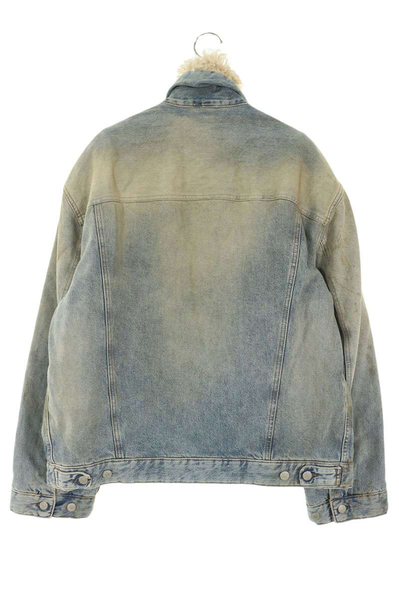 ACNE STUDIOS Vintage Boa Lined Denim Jacket Indigo Size S