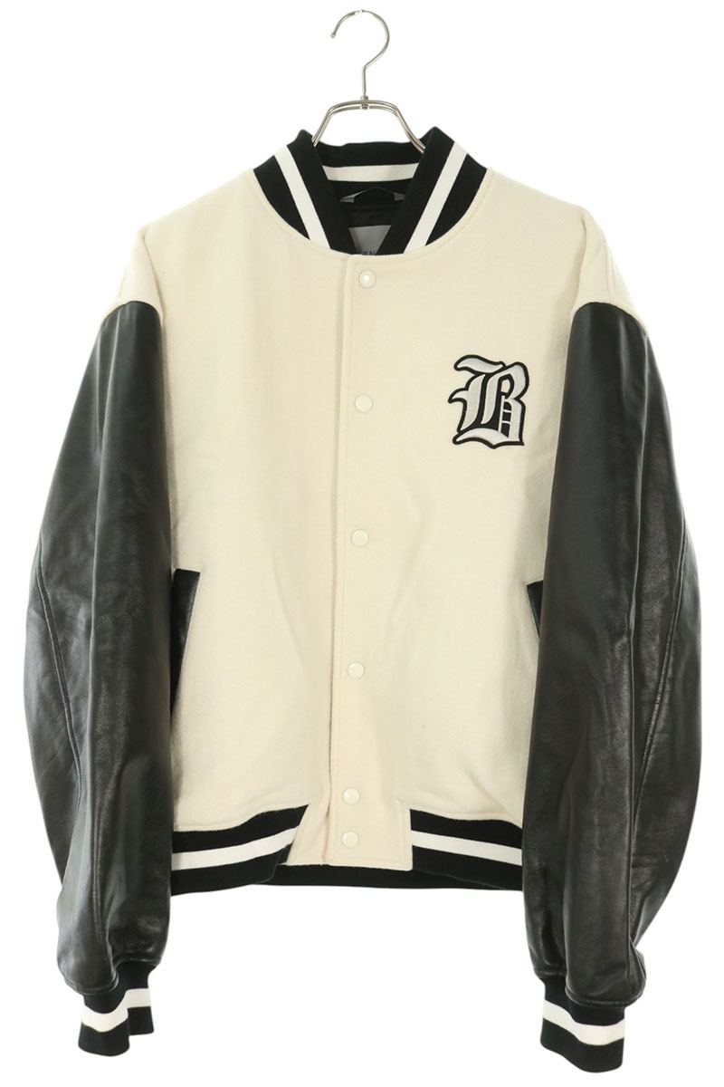 BALENCIAGA x NBA Wool Bomber Jacket White Size 46