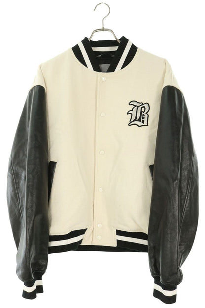 BALENCIAGA x NBA Wool Bomber Jacket White Size 46