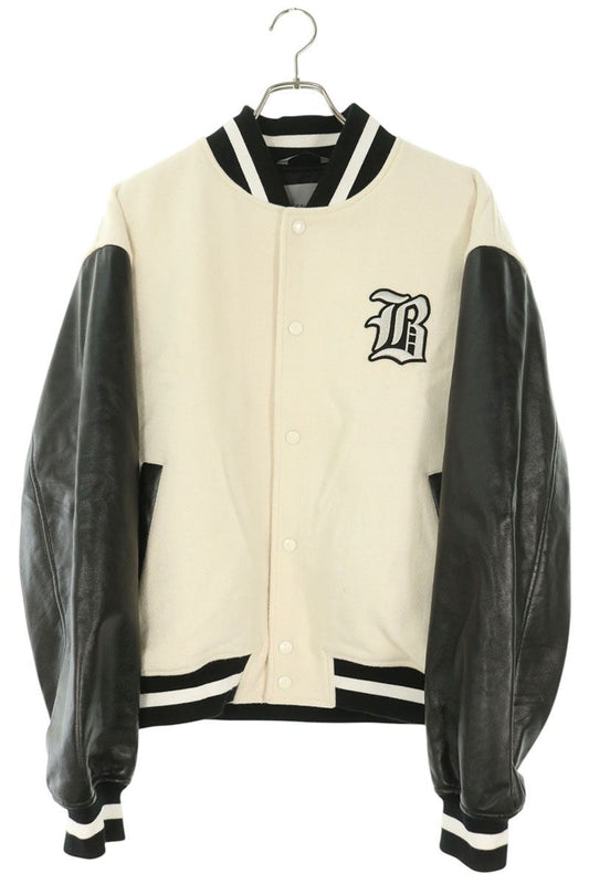 BALENCIAGA x NBA Wool Bomber Jacket White Size 46