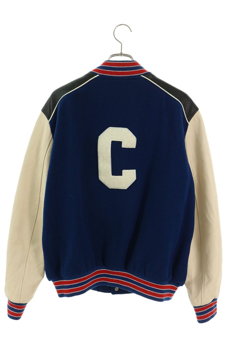 CELINE C Logo Applique Teddy Jacket Multi Size 54