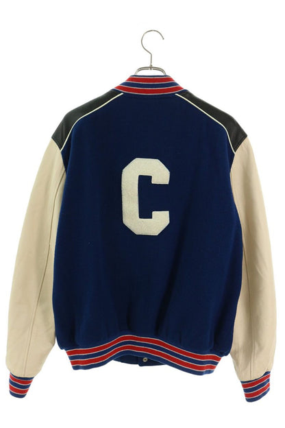 CELINE C Logo Applique Teddy Jacket Multi Size 54
