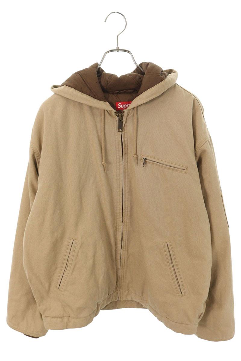 SUPREME x Thrasher 24AW Hooded Work Jacket Beige Size XL