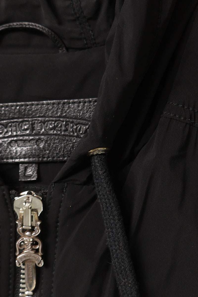 Chrome Hearts Nylon Double Zip Hooded Jacket Size L