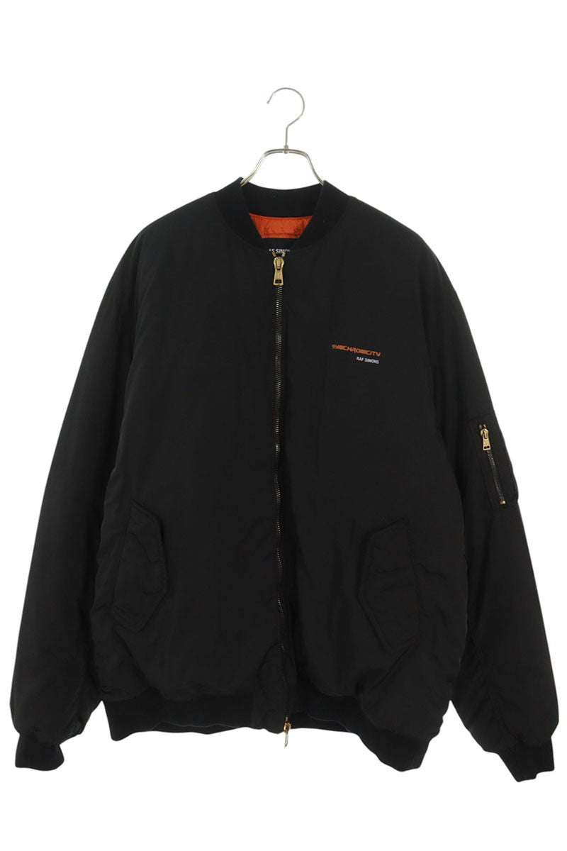 RAF SIMONS 21AW Synchronicity Bomber Black Orange Size 46