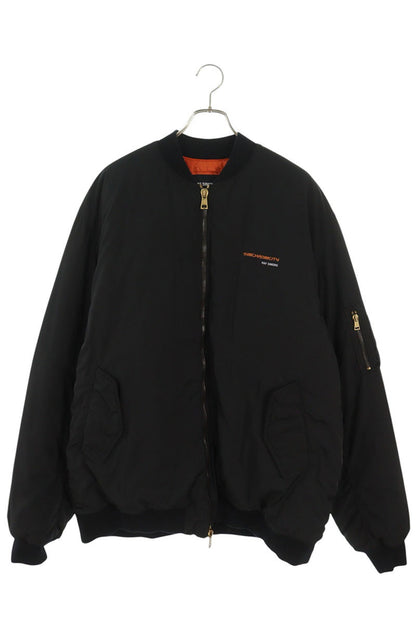 RAF SIMONS 21AW Synchronicity Bomber Black Orange Size 46