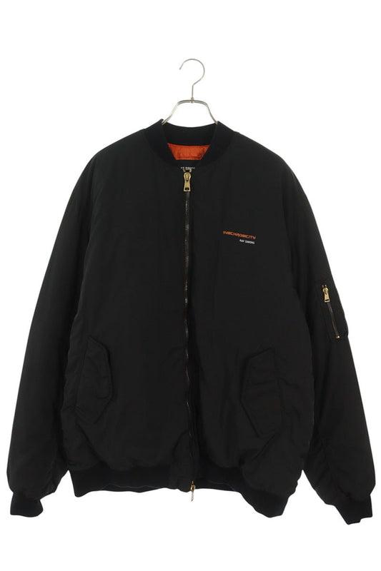 RAF SIMONS 21AW Synchronicity Bomber Black Orange Size 46