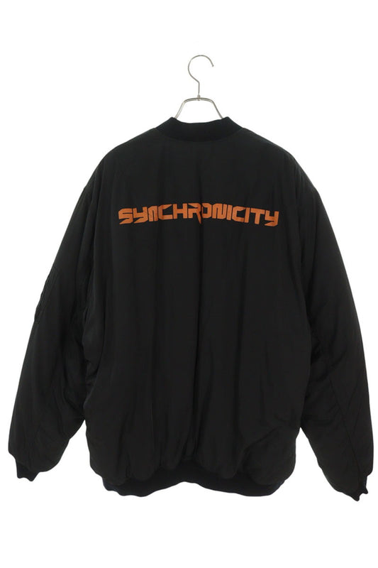 RAF SIMONS 21AW Synchronicity Bomber Black Orange Size 46
