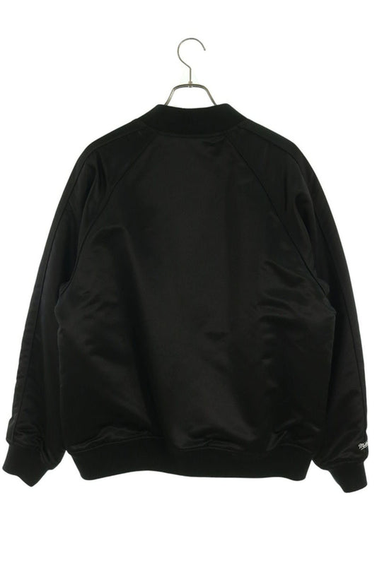 SUPREME 21SS Satin Logo Varsity Jacket Size M